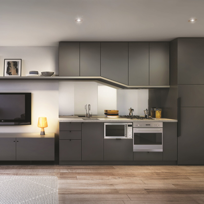 18 МДФ панель Штормовий сірий 749 SM МАТ 2800х1220 Arkopa  — Meblibud