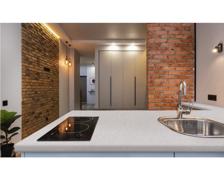 28 стільниця S501  Камінь гріджио бежевий  4200x600 LuxeForm — Meblibud