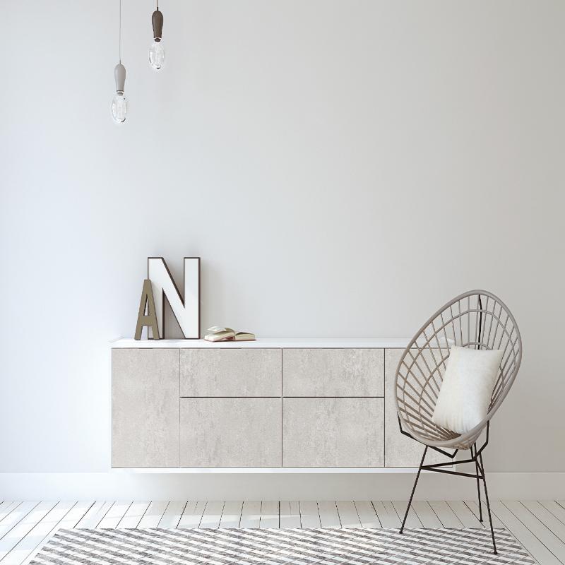 18 МДФ панель  Concrete Grey  MAT 711  2800х1220 Yildiz — Meblibud