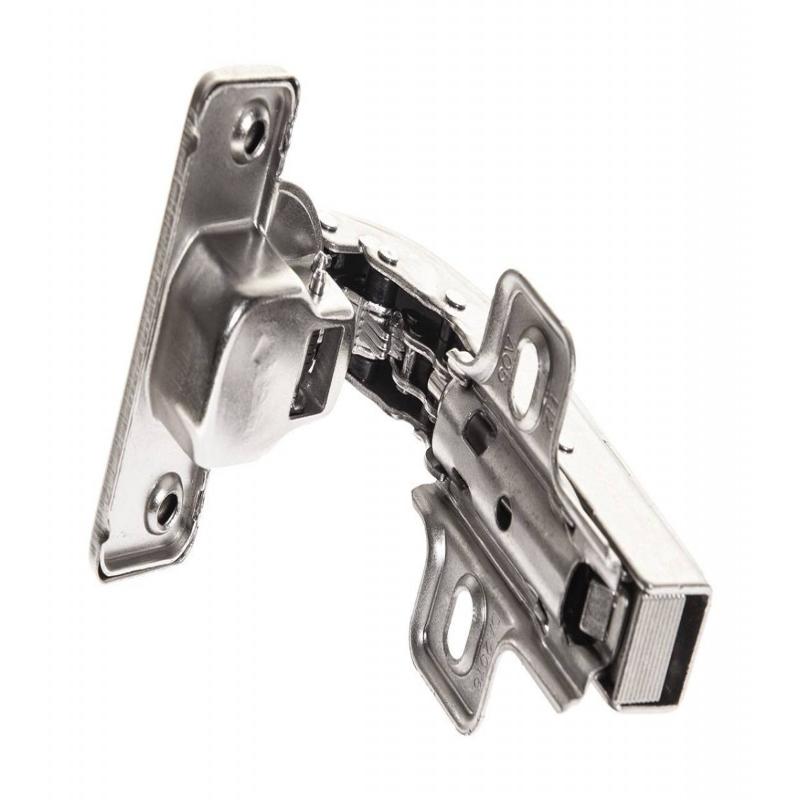 Петля 180 * рівнолежача з кліпсою (ZМ-НСКТ90-BE) + планка н=0 (200 шт.) — Meblibud