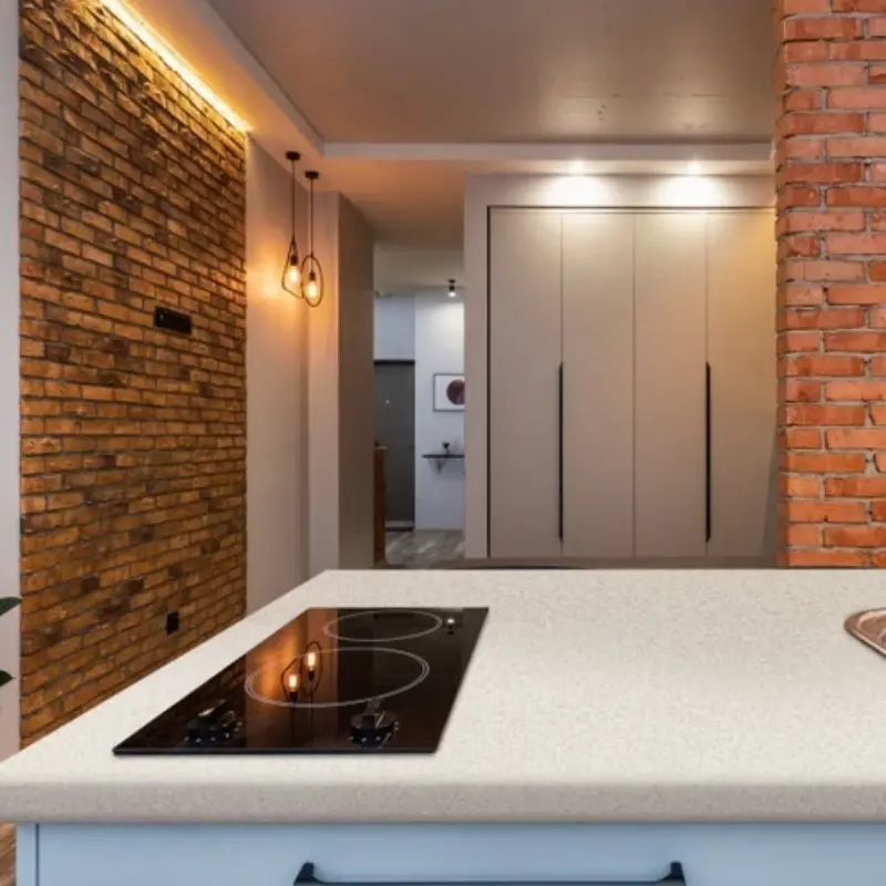 38 стільниця S501 Камінь Гріджіо Бежевий  4200x535 вологостійка  LuxeForm — Meblibud