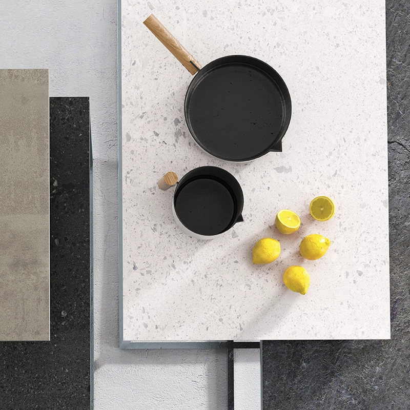 38 стільниця К095 SU Мармур Тераццо світлий 4100x600 вологостійка  Kronospan — Meblibud