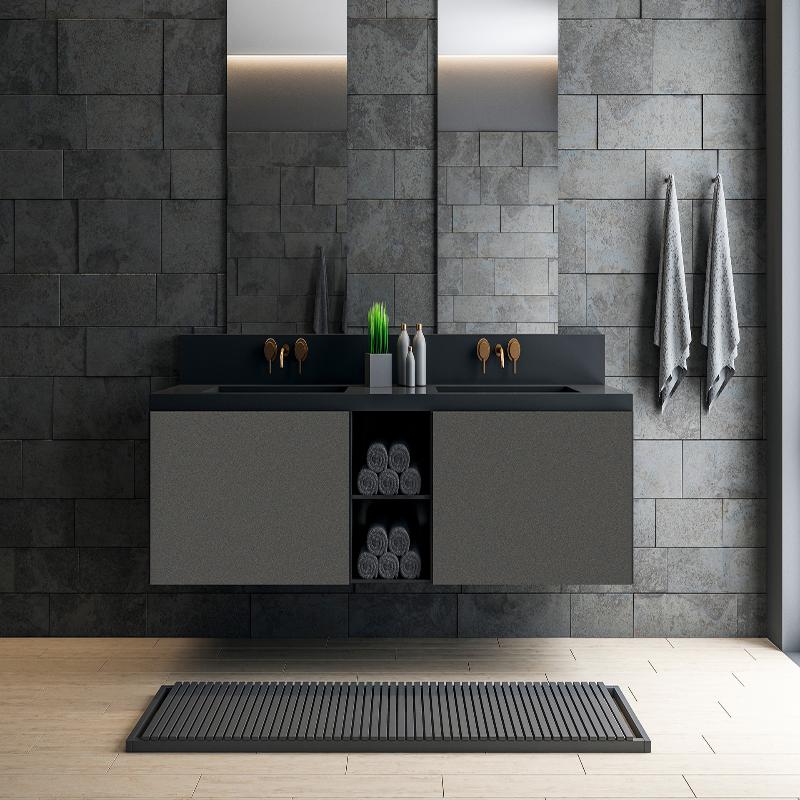 18 МДФ панель Ecru Anthracite HG 403  2800х1220 Yildiz — Meblibud