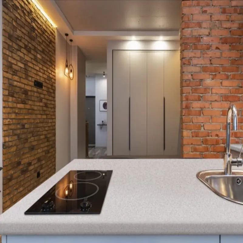 38 стільниця S501  Камінь гріджио бежевий 4200x600 LuxeForm — Meblibud