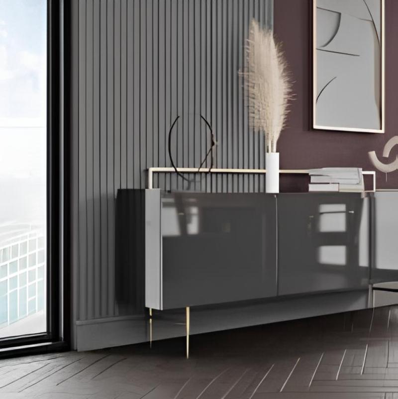 18 МДФ панель Димчастий сірий 3081 HG  2800х1220 Arkopa — Meblibud