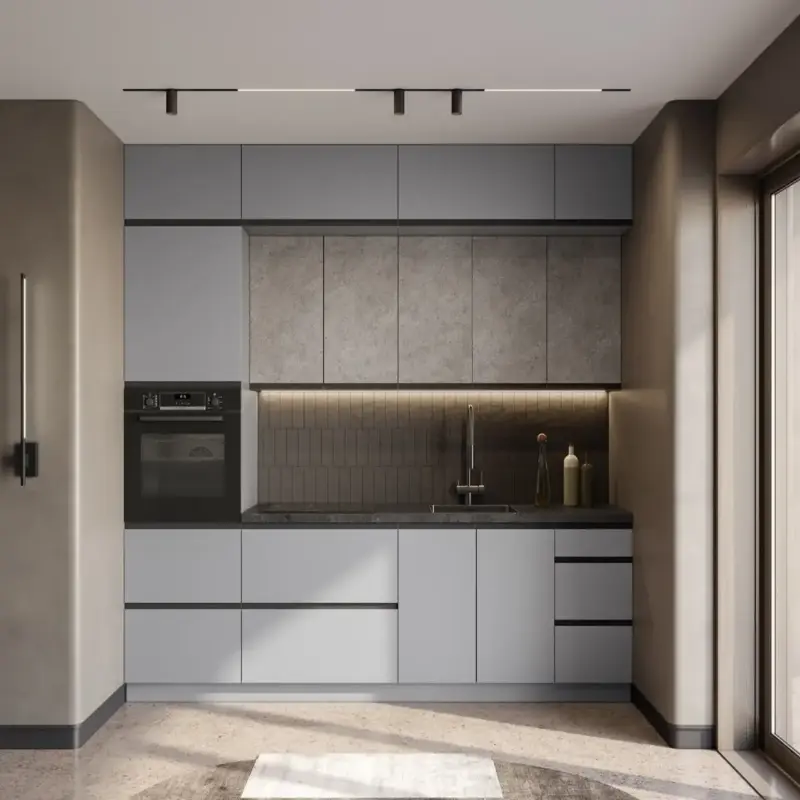 18 ЛДСП   0077 PE Сірий 2750х1830 Swisspan — Meblibud