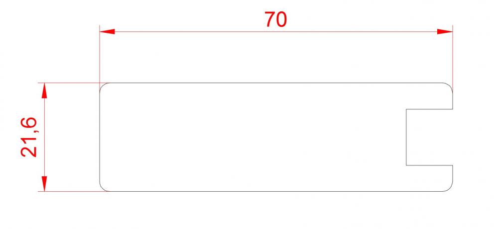 Профіль МДФ 2207/9 Дуб Super Profil — Meblibud