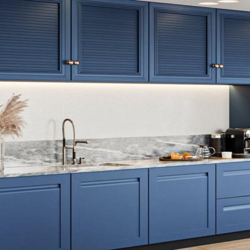 18 Єгейський Синій 2847 SM МДФ панель 2800х1220 Arkopa  — Meblibud