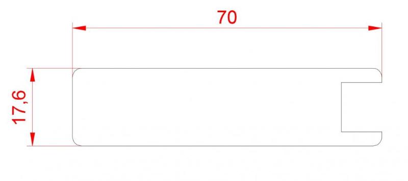 Профіль МДФ 1807/9 Вудлай крем Super Profil — Meblibud