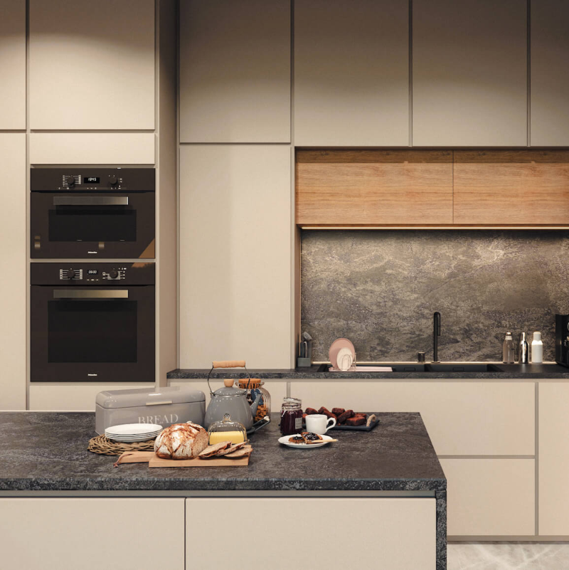 18 МДФ панель Крем 746 SM МАТ  2800х1220 Arkopa  — Meblibud