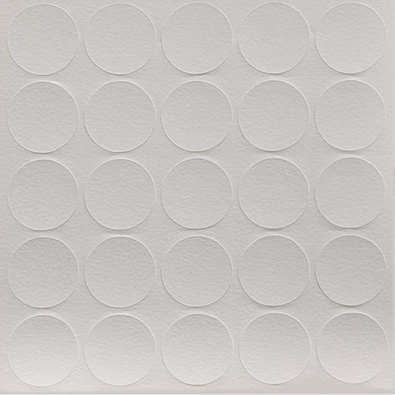 Заглушка самоклеюча 14мм 322 Білий  барашек  ( 25 шт.)  — Meblibud