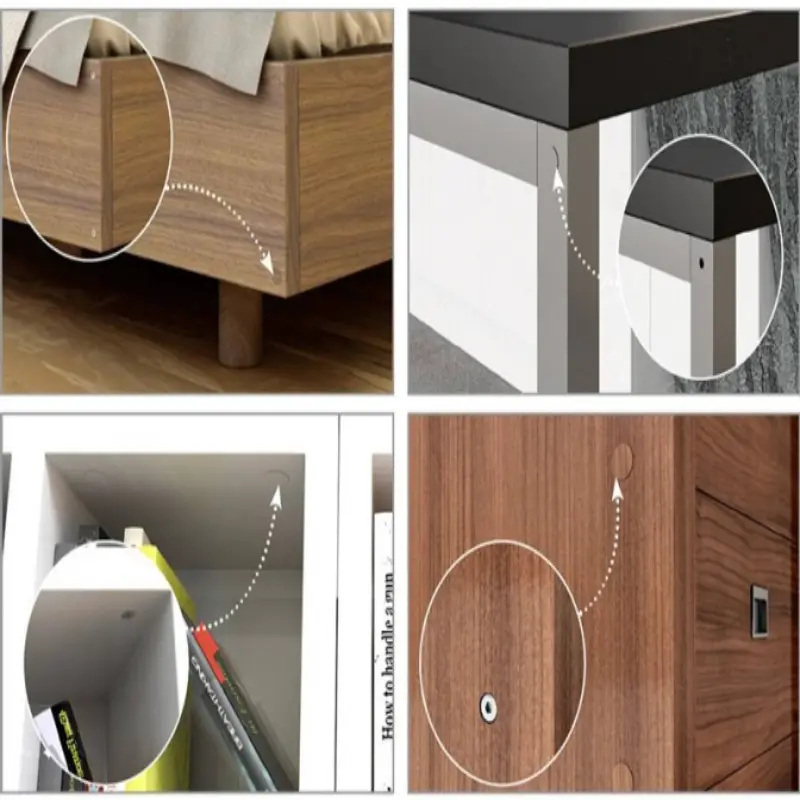 Заглушка самоклеюча  877 Горіх натуральний 14 мм ( 25 шт.) — Meblibud