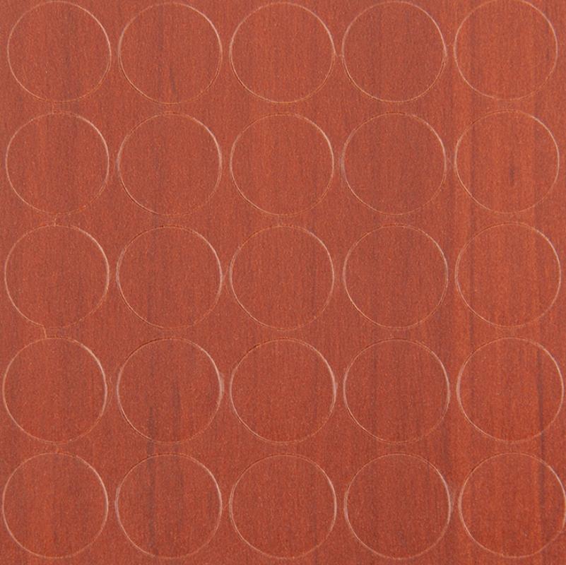 Заглушка самоклеящая 968  Яблуня локарно темна 14мм ( 25 шт.)  — Meblibud