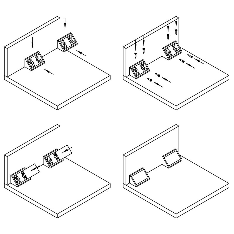 Куточок меблевий схема