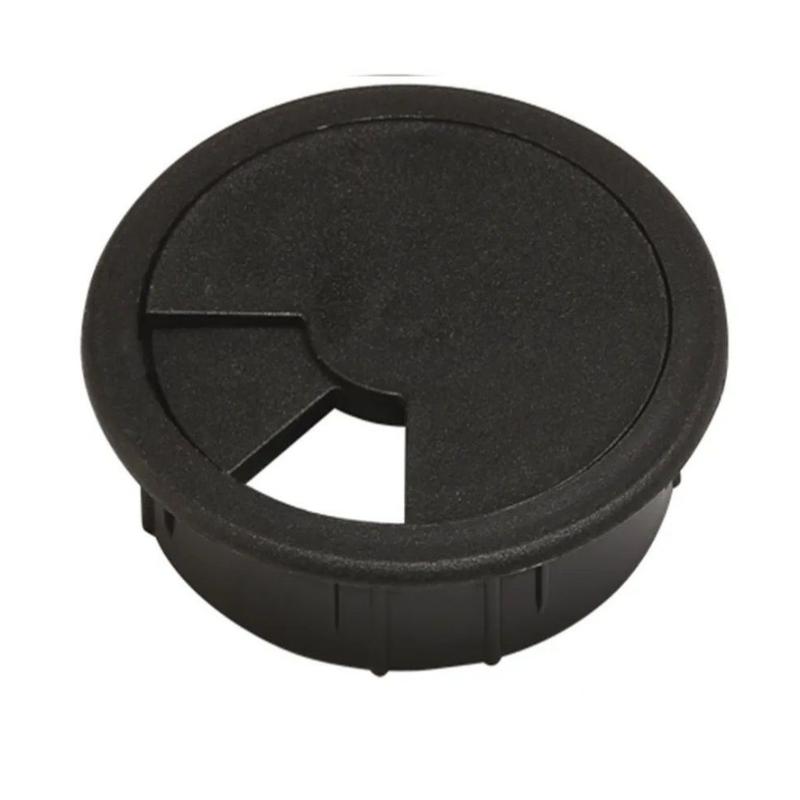 Заглушка кабельна чорна  (50шт) — Meblibud