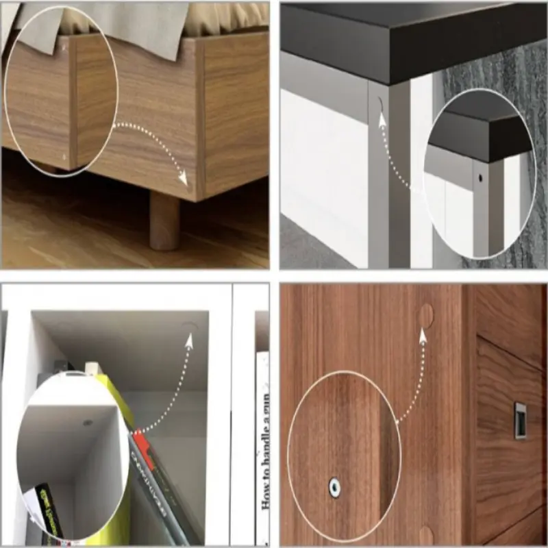 Заглушка самоклеюча 320 Білий гладкий 14мм (25 шт.)  — Meblibud