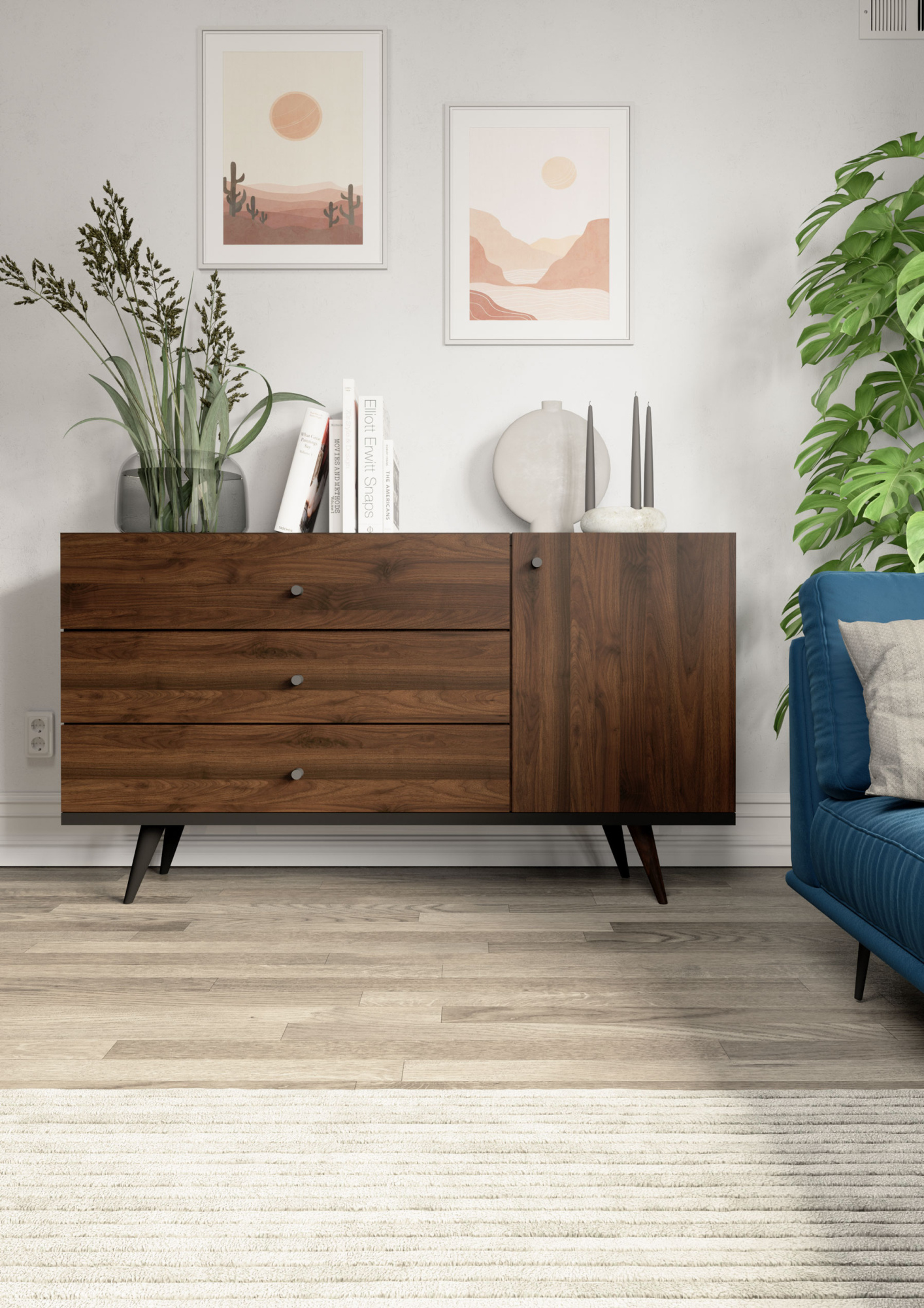 18 ЛДСП 0579 WM  Горіх Колумбія   2750х1830 Swisspan — Meblibud