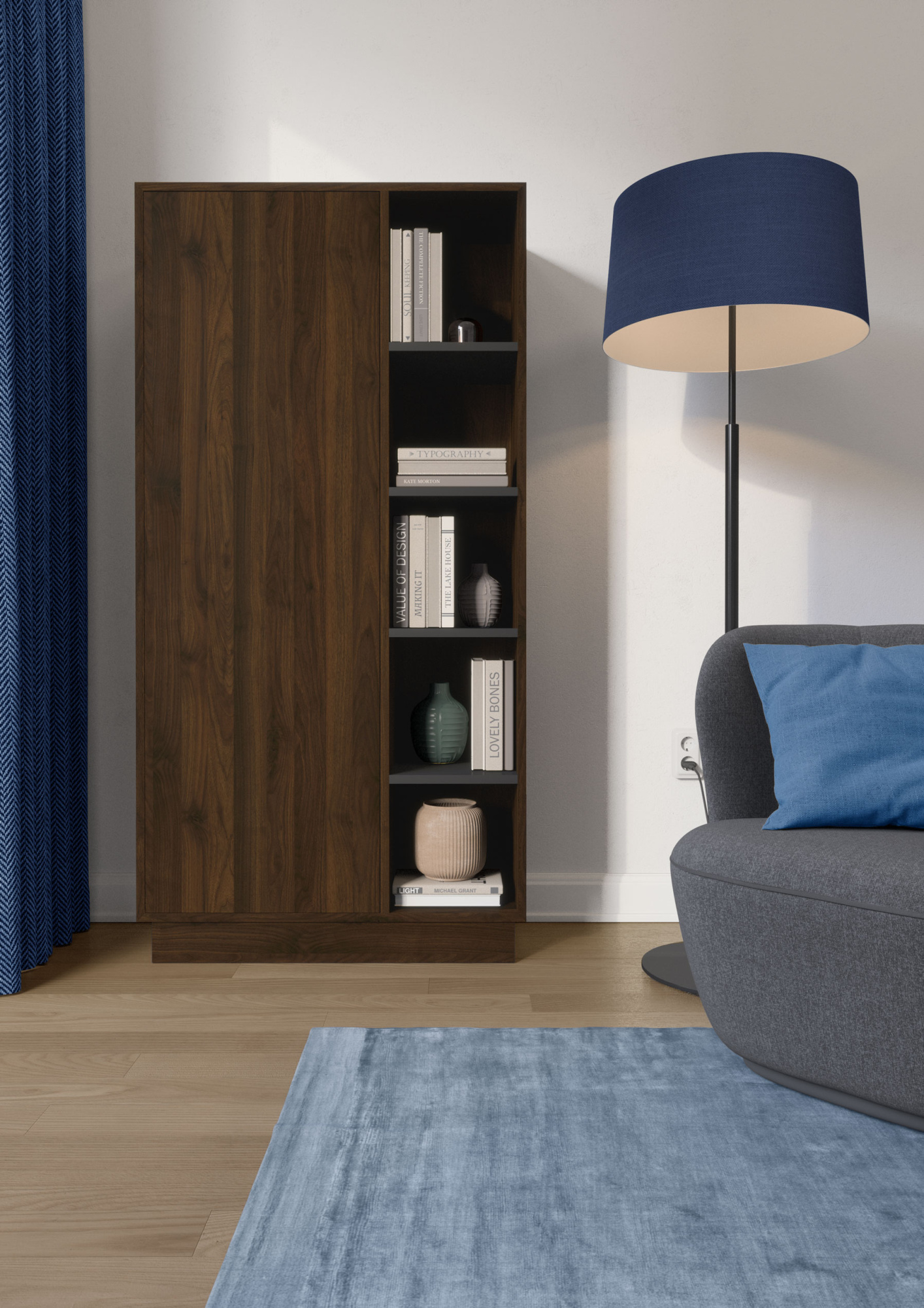 18 ЛДСП 0579 WM  Горіх Колумбія   2750х1830 Swisspan — Meblibud